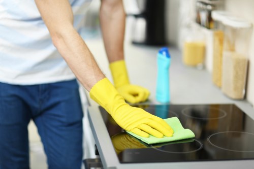 Deep cleaning a stained rug in Norbury with specialist care