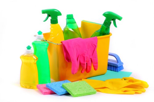 Cleaner applying a safety-conscious carpet cleaning process with controlled products